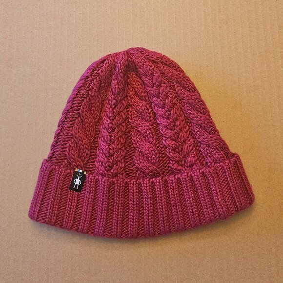 Smartwool beanie wool/acrylic blend dark pink - Picture 1 of 6